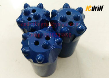 Tungsten Carbide Tapered Button Drill Bit For Rock / Mining 7/11/12 Degree