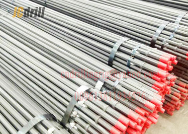 60mm - 3600mm Length Tungsten Carbide Drill Rod , Tapered Integral Mining Drill Rods