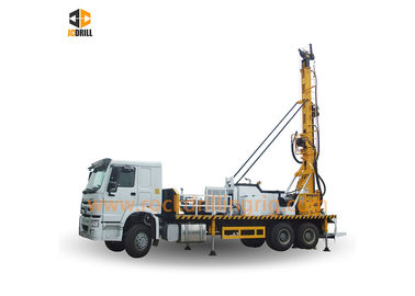 300m 6 X 4 Heavy Duty Truck Water Well Drilling Rig With 3 M / 4.5 M Drill Rods
