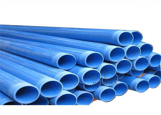 50x6000mm Deep Blue Plastic Casing Pipe Water Well Drilling Tools With Slots