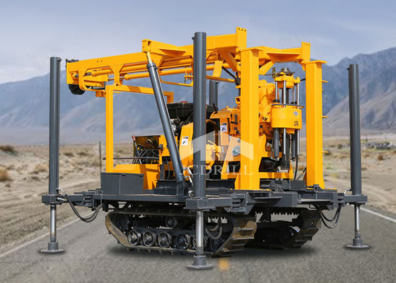 180m Shallow Diesel Crawler Drill Rig Spline Vertical