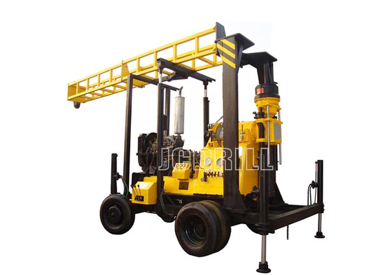 75mm Trailer Mounted Water Well Drilling Rigs Diamond Vertical Spindle Diesel Engine Bore