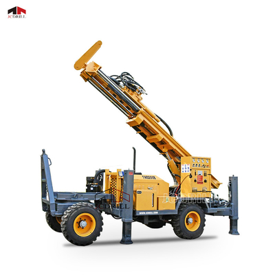 Buy Trailer Mounted Mobile Water Well Drilling Rig , Hydraulic Borehole Drilling Machine online manufacture