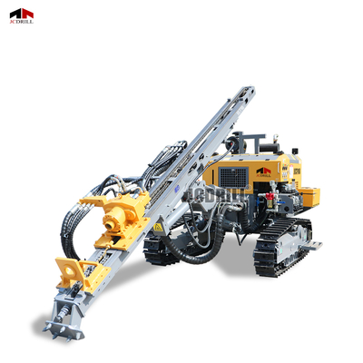 Buy Dual Motor Compact Size Dth Pneumatic Drilling Rig Crawler Mounted Drilling Rig Fully Hydraulic online manufacture