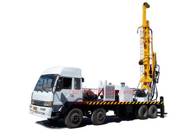 Buy Truck Mounted Top Head Water Well Drilling Rig 8 X 4 Heavy Duty By Mud / Air Compressor Drilling online manufacture