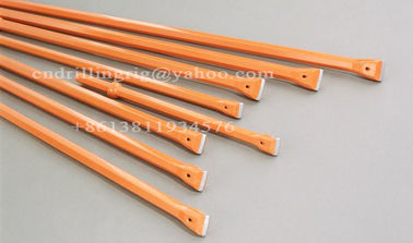Buy Quarrying Rock Blast Hole Drill Extension Rod , Chisel Head Threaded Drill Rod online manufacture