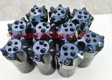 Buy 7 / 11 / 12 Degree Tapered Rock Drill Bits With 7 Carbide High Performance online manufacture