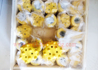 Buy 7 / 11 / 12 Degree Rock Drill Head Tapered Rock Drill Button Bit With 5 Carbide online manufacture