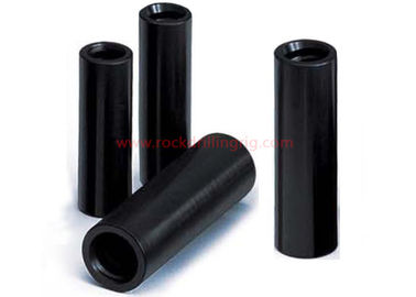 Buy T38 Rock Drilling Tools Drill Rod Sleeve Threaded Coupling Sleeves Black Color online manufacture