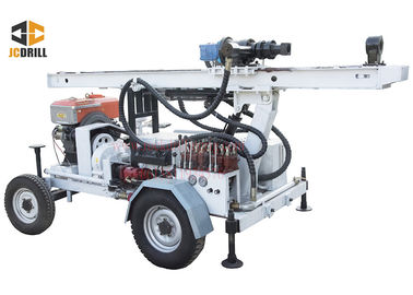 Buy 24kw Engine Power Water Well Drilling Rig Dth Drilling Machine Trailer Mounted online manufacture
