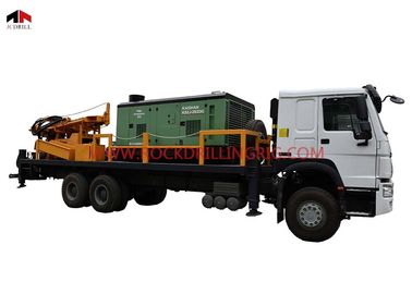 Buy 6 X 4 Truck Mounted Borehole Water Well Drilling Rig with Air Compressor online manufacture
