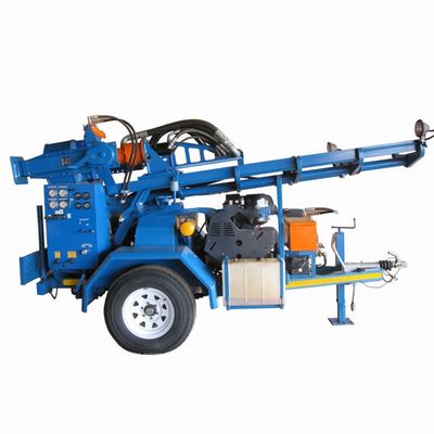 Buy 2300r/Min 80 Rpm Hydraulic 89mm Trailer Mounted Drill Rig online manufacture