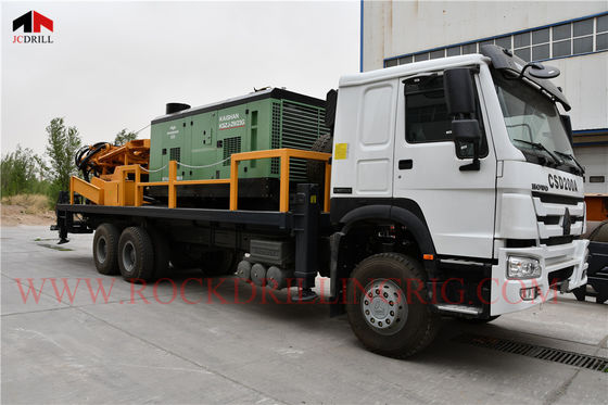 Buy 114mm Rotary Hydraulic 200m Water Drilling Rig Machine With Air Compressor online manufacture
