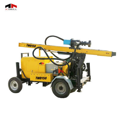 Buy High Speed 150m Trailer Mounted Borewell Rig Machine online manufacture