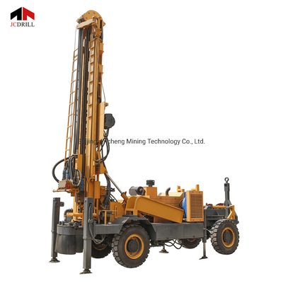 Buy Trailer Mounted Air Dth Borehole Water Well Drilling Rig Machine 300m online manufacture