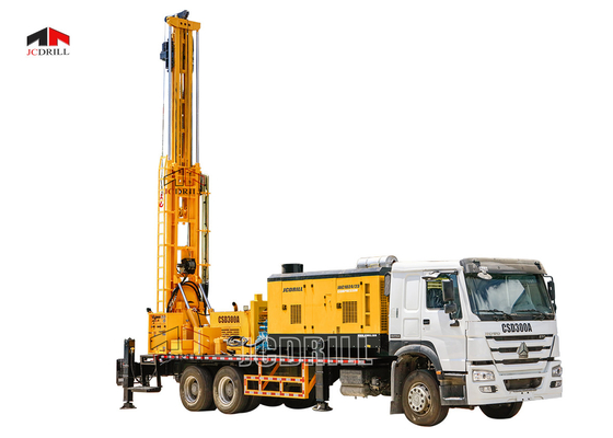 Buy 300m Water Borehole Drilling Machine , Truck Mounted Water Well Digging Equipment online manufacture