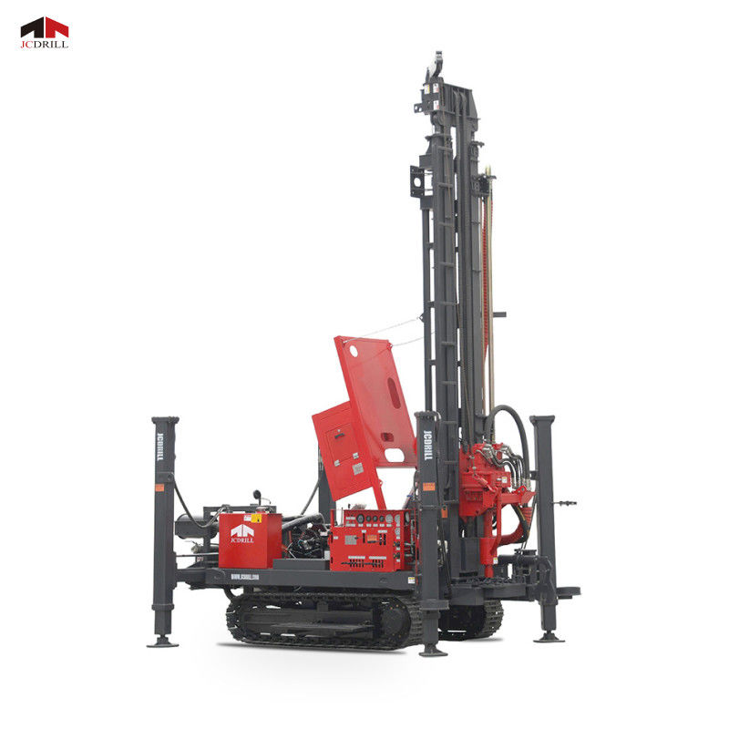 Well Running Machine Crawler Mounted Hydraulic Pneumatic Water Well Mud Pump Borehole Rotary ...