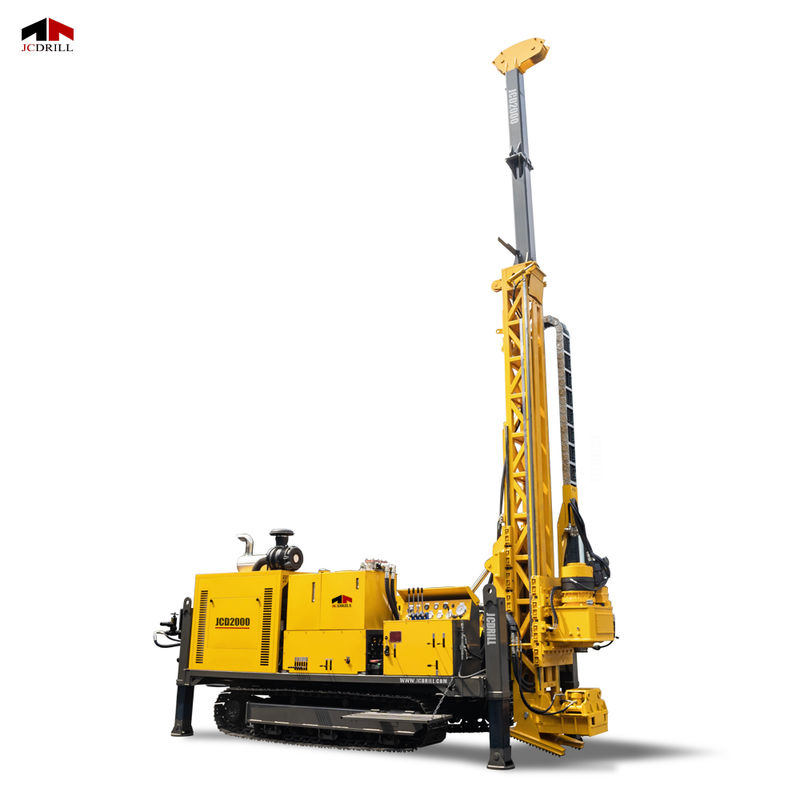 2000M Depth Crawler Mounted Fully Hydraulic Mining Core Drilling Rig ...