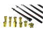 High Precision Rock Drill Tools , Integral Drill Rods Shank 22 * 108mm