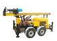 Trailer Mounted Rock Drilling Rig Dth Mud Drilling 55 - 110 Rpm Rotation Speed