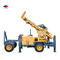 TWD200 Portable Water Well Drilling Rig Four Wheel Trailer Mounted Hydraulic Rotation