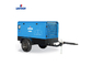 Small Low Pressure Portable Rotary Screw Air Compressors Mounted One Two Wheel For Jack Hammer