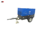 Small Low Pressure Portable Rotary Screw Air Compressors Mounted One Two Wheel For Jack Hammer