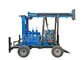 Trailer base water well drilling rig machine driven by diesel engine with 400m drilling depth