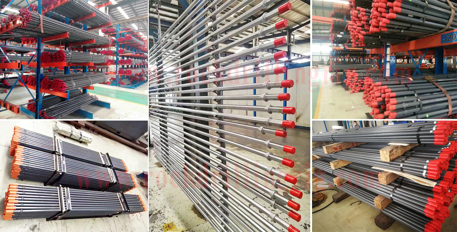 Mining Rods D34 Quarry Mining Steel Integral Drill Rods Forging / Casting 20 - 42mm ...
