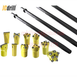 Good price Carbon Steel Quarry Integral Rock Drill Rods / Integral Drill Steel 108mm Shank online