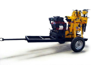 Good price 180m Small Trailer Mounted Portable Borehole Drilling Rig For Surface Water Well Drilling online