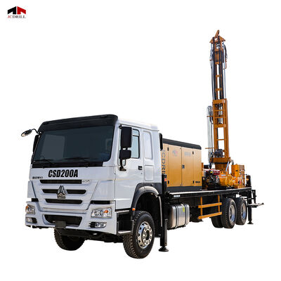 Good price SINOTRUK HOWO Truck Mounted Air Compressor Integrated Hydraulic Water Well Drilling Rig online