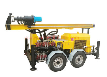 Good price Trailer Mounted Rock Drilling Rig Dth Mud Drilling 55 - 110 Rpm Rotation Speed online