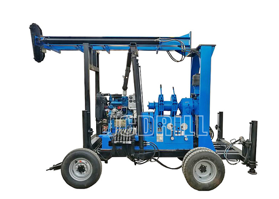 Good price Trailer Base One Man Well Drilling Rig Driven By Diesel Engine 400m Depth online