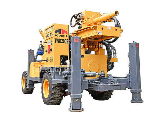 Good price 180m Trailer Mounted Drilling Rig 55Kw Diesel Engine online