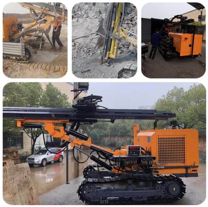 25 Meter Rock Blasting Drilling Rig DTH Drilling For Mining / Quarry 2