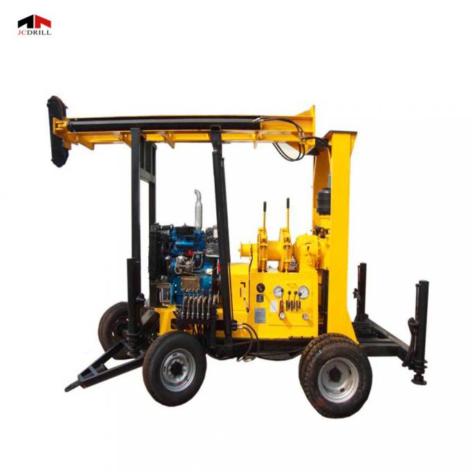 300meter Borehole Portable Water Well Drilling Rig Trailer Mounted 7