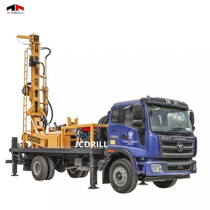 300meter Borehole Portable Water Well Drilling Rig Trailer Mounted 6