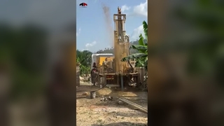Outstanding Performance of Our Dongfeng 6×4 Water Well Drilling Rig in West Africa